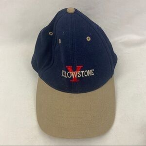 Vintage Yellowstone National Stone Navy Blue Hat